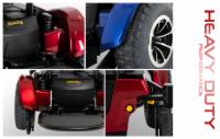Close Up of Sections of Power Chair